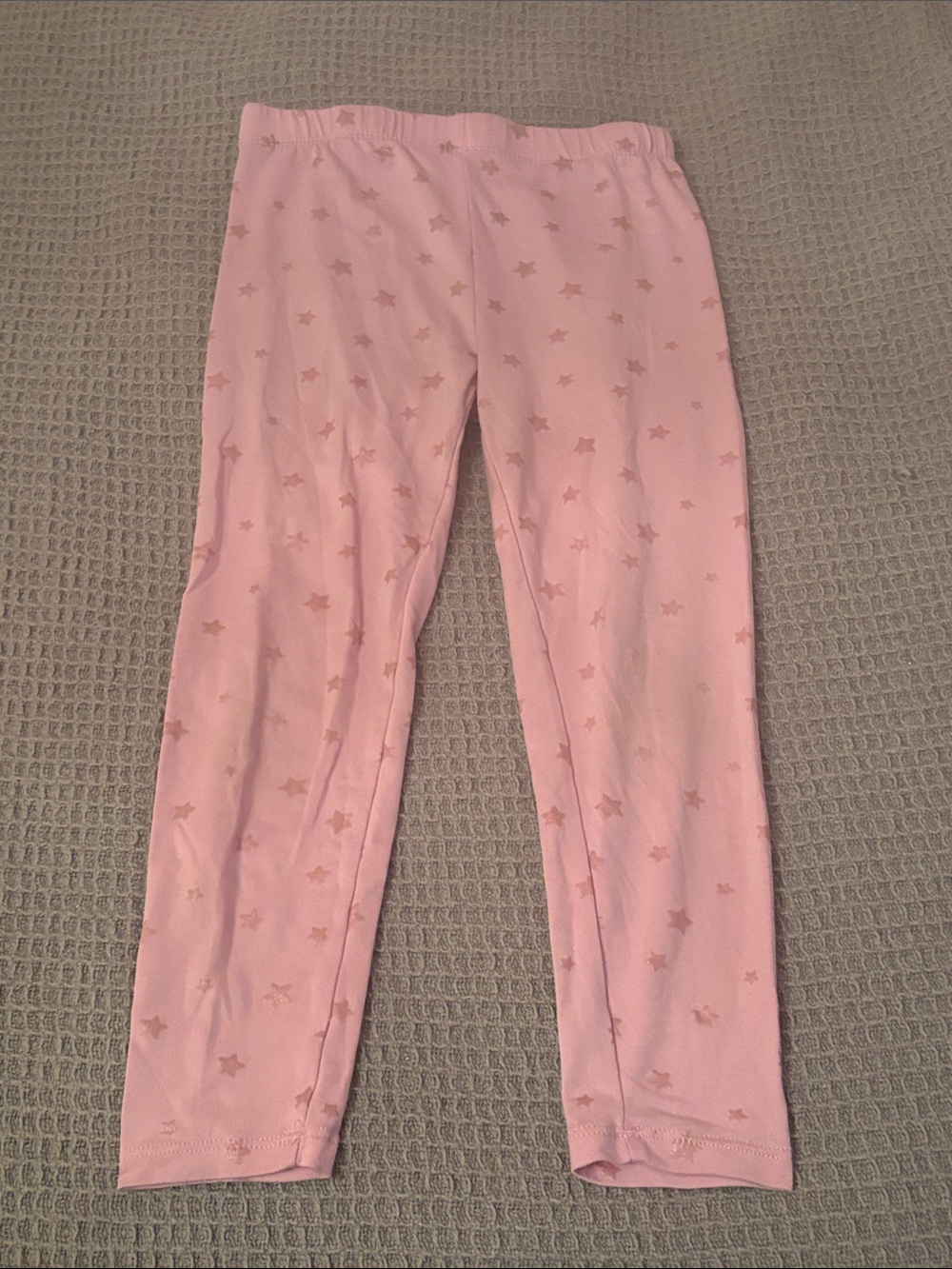 btween Pink Star Print Leggings sz 6